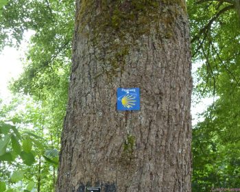 Markierung Pilgerweg in Crottorf