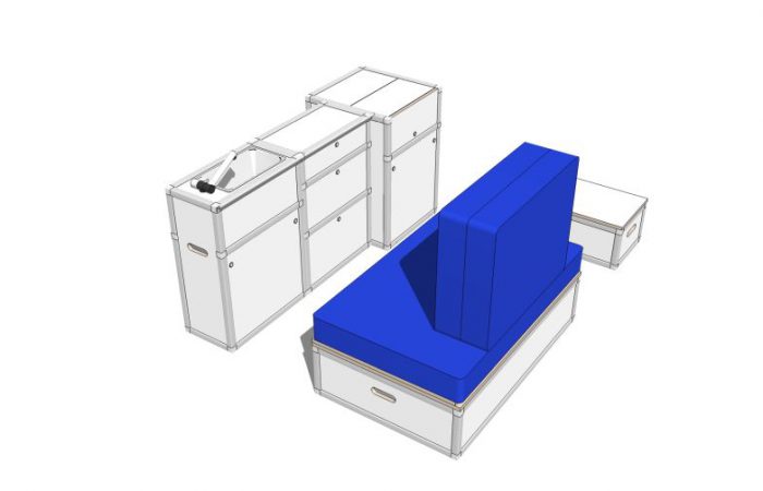 3D alle Module, Wohnposition