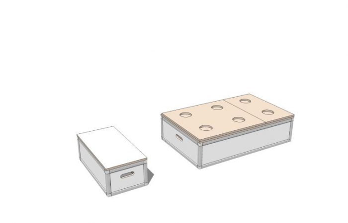 3D Bett- und Elektromodul