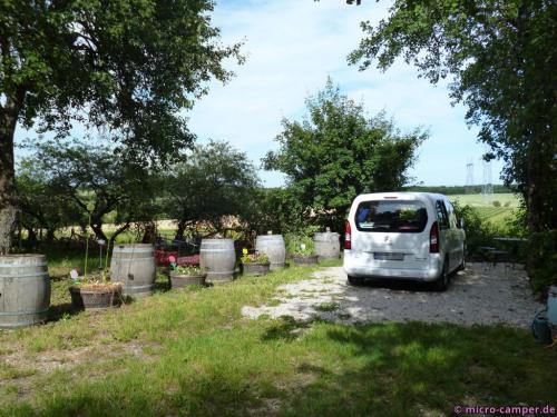 Der FrancePassion-Stellplatz in Concœur