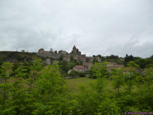 Blick auf das Dorf vom Stellplatz aus