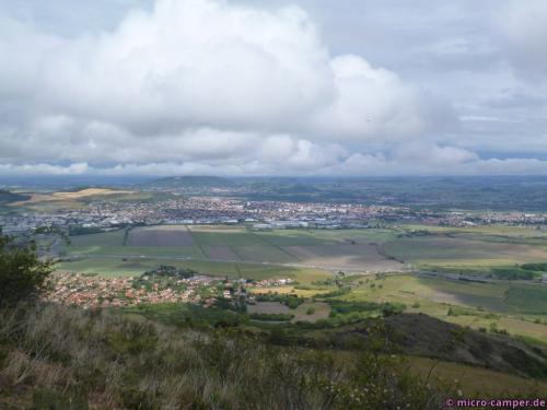 Blick in die Ebene der Limagne (nach Osten)