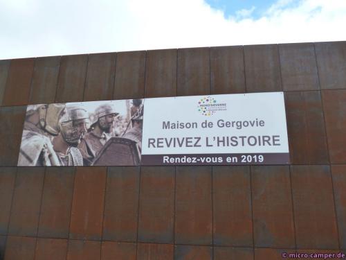 Das leider noch nicht wieder eröffnete Besucherzentrum, ich bin drei Monate zu früh.