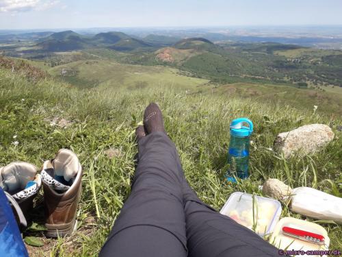 Wohlverdiente Jause mit Blick nach Norden