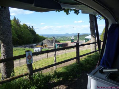 Die Aussicht ist 1A - ein Sternchen dazu gäb's ohne die Baustelle :-)