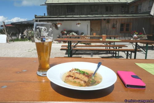 Einkehr nach der Anstrengung