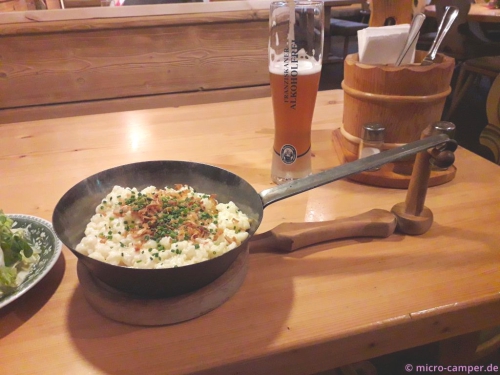 Die Kasnocken schmecken richtig lecker!