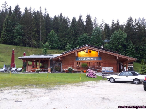 Die Götschenalm bietet einen einfachen, aber schönen WoMo-Stellplatz