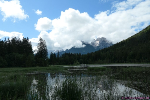 Taubensee mit Hochkalter und Blaueisgletscher