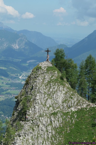 Abschluss des Steigs ist das verleichsweise harmlose Aufsteigen auf den kleinen Jenner.