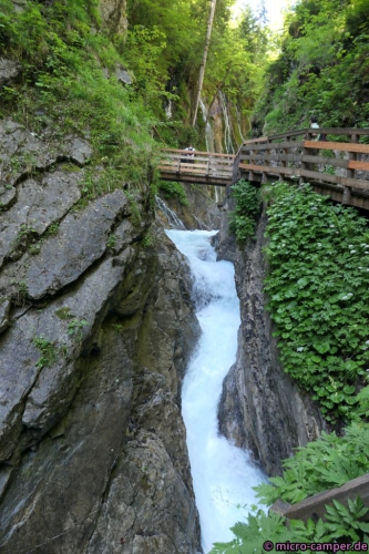 Lautes Rauschen in der Wimbachklamm