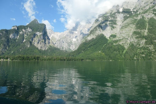 Atemberaubend schön! Die Watzmann-Ostwand am Westufer des Königssees