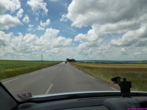 Weite Landschaften in Lothringen
