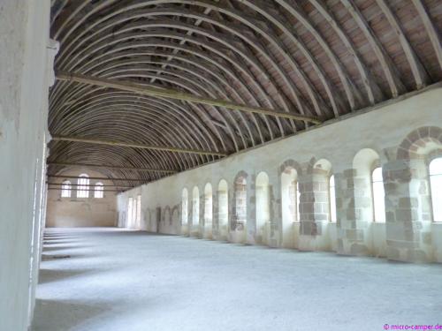 Das Dormitorium, der Schlafsaal der Mönche