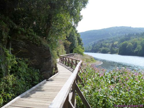 Dschungelpfad am Wasser entlang