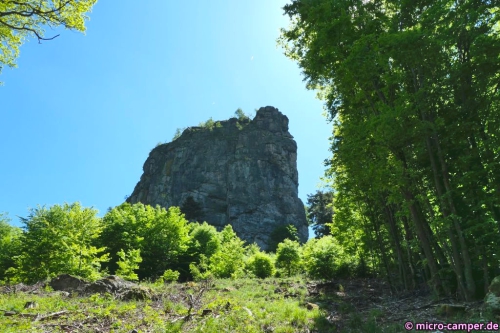 Der Ravenstein kommt als erstes in Sicht