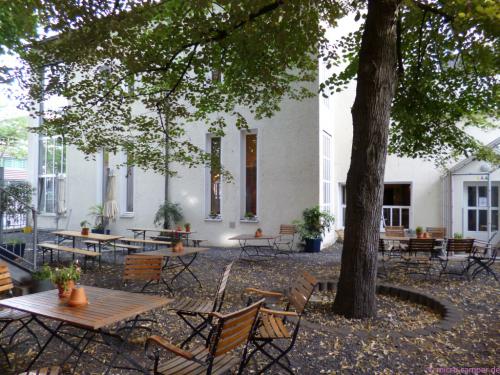 Innenhof der Jugendherberge Pathpoint Cologne