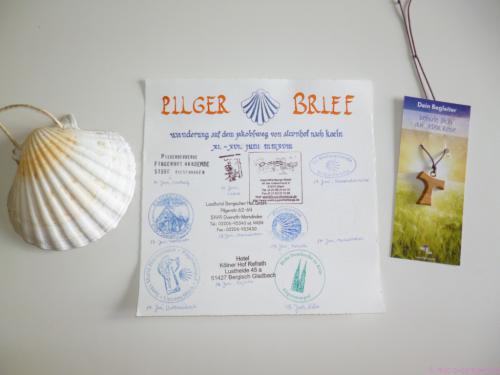 Die "Belege" meiner Pilgerschaft