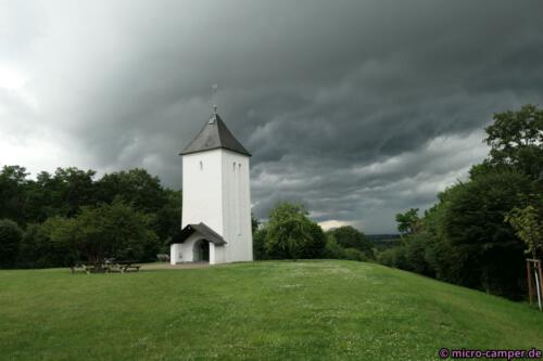 Swister Türmchen mit heraufziehendem Unwetter