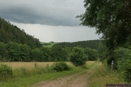 Das Wetter sieht bedrohlich aus ...