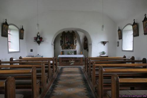 Kapelle in Krautscheid, kurze Zuflucht vor dem Regen