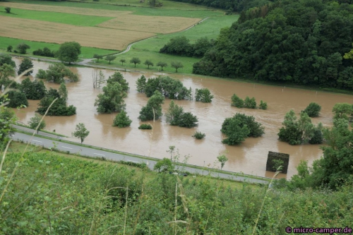 Die Sauer ist Grenzfluss - auf beiden Seiten gerade kein Durchkommen