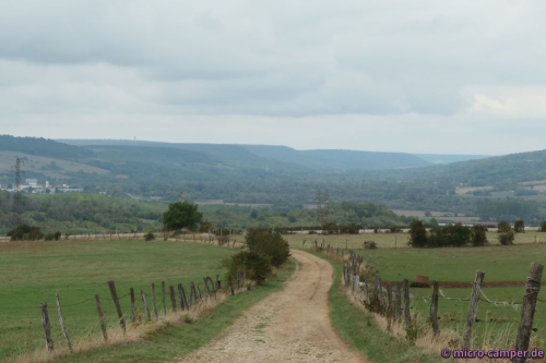 Blick zurück ins Moseltal Richtung Metz