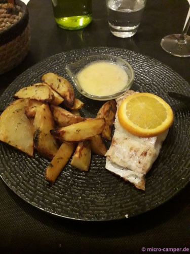 Hauptgang: Filet de Julienne à l'orange, 
