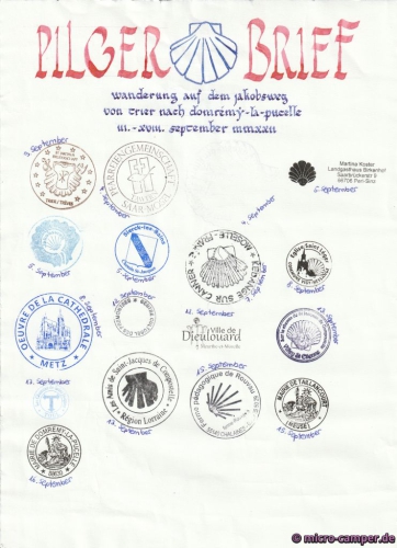 Diesmal etwas weniger Stempel,