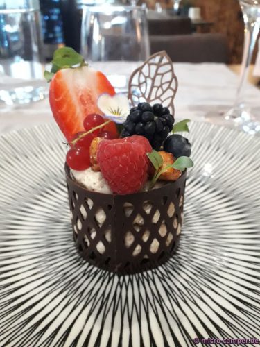 Das Dessert im Le Marmite ist wieder toll arrangiert!