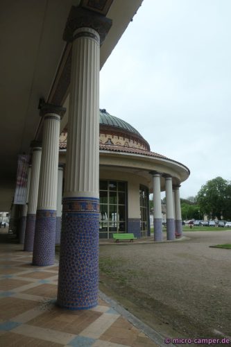 Die Wandel- und Trinkhalle in Contrexéville