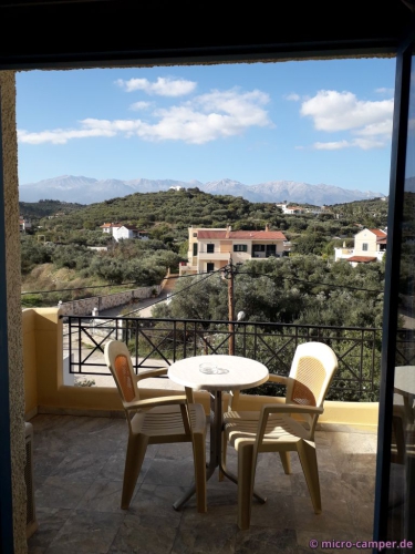 Blick aus meinem Zimmer zu den Weißen Bergen