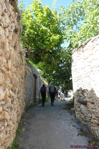 Hübsche Gassen in den Dörfern