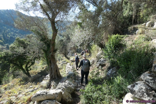 Erstmal runter in die Schlucht