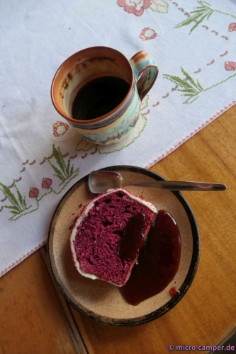 ... und lecker gebacken.