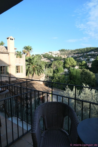 Blick vom Balkon meines Hotelzimmers