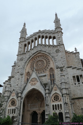 St. Bartholomäus in Sóller in Nahaufnahme