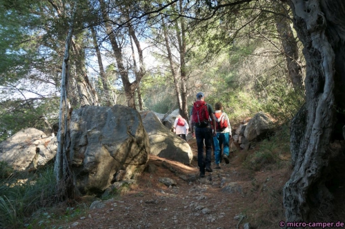 Der etwas fade Wegabschnitt mit Unfallpotential