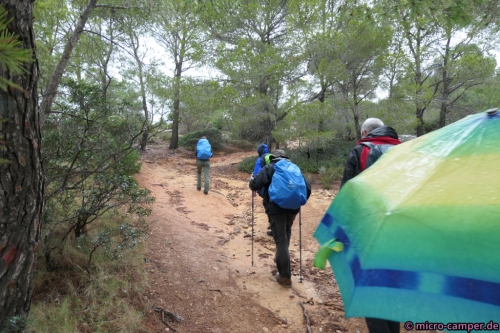 Das Wetter ist doch nicht so sonnig wie die App versprochen hatte