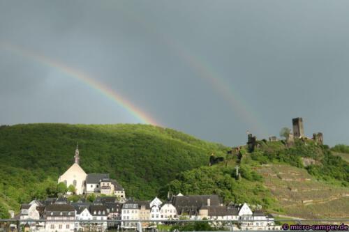 Und auch der Regenbogen über Beilstein zaubert ein Lächeln ins Gesicht