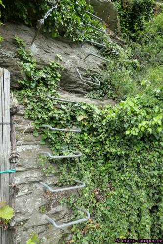 Der Einstieg zum Klettersteig am Collis-Steilpfad - man kann auch den normalen Weg gehen