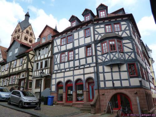 Die Fachwerkhäuser sind alle sehr gut gepflegt