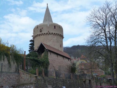 Der "Hexenturm", Teil der Stadtbefestigung
