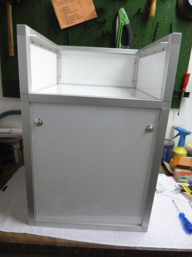 Fertig installierte Blende