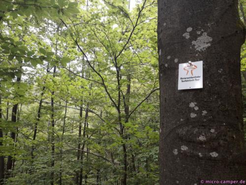 Die Wanderwege in der Pfalz sind sehr gut markiert