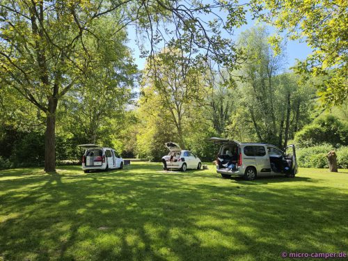 Drei Minicamper in Hatzenport