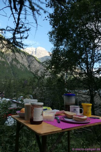 Frühstück mit Aussicht