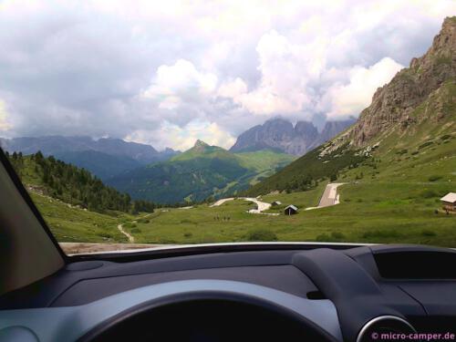 Wundervoller Ausblick am Pordoipass