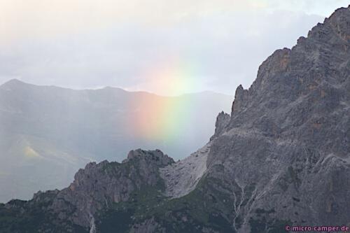 Regenbogen am Einserkofel