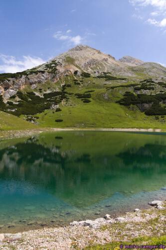Am Lé de Limo, einer von mehreren wunderschönen Bergseen im Fànes-Gebiet
